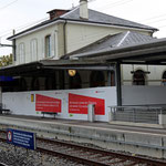 Schweizer-Eisenbahnen - Bahnhof Murten
