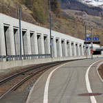 Schweizer-Eisenbahnen - Bahnhof Sagliains