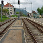 Schweizer-Eisenbahnen - Bahnhof Renan BE