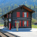 Schweizer-Eisenbahnen - Bahnhof Castrisch