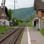Schweizer-Eisenbahnen - Bahnhof La Heutte