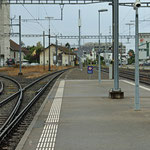 Schweizer-Eisenbahnen - Bahnhof Murten