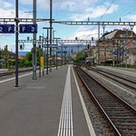 Schweizer-Eisenbahnen - Bahnhof Neuchâtel