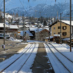 Schweizer-Eisenbahnen - Bahnhof Klosters Dorf