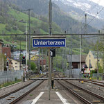 Schweizer-Eisenbahnen - Bahnhof Unterterzen