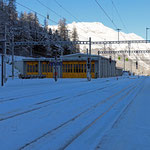 Januar 2023: Bahnhof Pontresina. (Aufnahme vom Dezember 2022.)