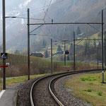 Schweizer-Eisenbahnen - Bahnhof Nidfurn-Haslen