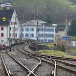 Schweizer-Eisenbahnen - Bahnhof Schwanden