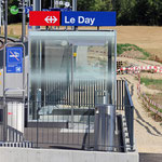 Schweizer-Eisenbahnen - Bahnhof Le Day