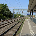 Schweizer-Eisenbahnen - Bahnhof Mies