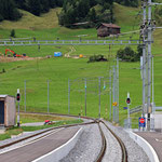 Schweizer-Eisenbahnen - Bahnhof Segnas