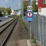 Schweizer-Eisenbahnen - Bahnhof Monthey-En Place