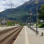 Schweizer-Eisenbahnen - Bahnhof Leuk