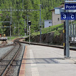 Schweizer-Eisenbahnen - Bahnhof Pontresina