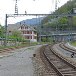 Schweizer-Eisenbahnen - Bahnhof Mühlehorn