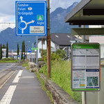 Schweizer-Eisenbahnen - Bahnhof Collombey-Village