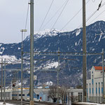 Schweizer-Eisenbahnen - Bahnhof Trübbach