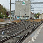 Schweizer-Eisenbahnen - Bahnhof Murten