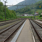 Schweizer-Eisenbahnen - Bahnhof Reuchenette-Péry