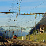 Schweizer-Eisenbahnen - Bahnhof Amsteg-Silenen