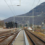 Schweizer-Eisenbahnen - Bahnhof Nieder- und Oberurnen