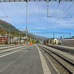 Schweizer-Eisenbahnen - Bahnhof Samedan