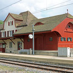 Schweizer-Eisenbahnen - Bahnhof Dachsen