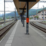 Schweizer-Eisenbahnen - Bahnhof Glovelier