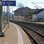 Schweizer-Eisenbahnen - Bahnhof Neuhausen Bad Bf