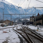 Schweizer-Eisenbahnen - Bahnhof Glarus