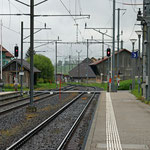 Schweizer-Eisenbahnen - Bahnhof Courtelary