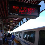 再び地下鉄に乗って、サンフランシスコに戻ります。