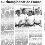 21 Avril 2009 (Midi Libre): Les Filles qualifiées au Championnat de France 2ème Division Equipe