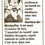 3 Juin 2008 (Midi Libre): Stage de Karaté Jitsu (Van Boï Nguyen)