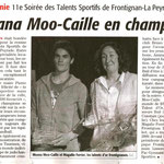 12 Décembre 2006 (Midi Libre): Soirée des Talents Sportifs - Frontignan