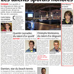 04 Décembre 2016 (Midi Libre): Soirée des Talents Sportifs