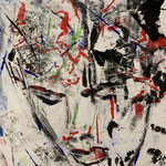 "ohne Titel", 40cm x 40cm, Mixed Media on Canvas, 2024