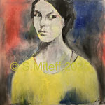 "ohne Titel", Mixed Media On Canvas, 100cm x 100cm, 2025,©S.Miteff