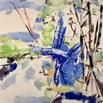 Edition "flowers, flowers", 40cm x 40cm, Mixed Media On Canvas, 2024