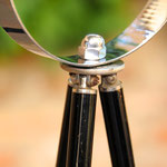 Onkel Edison Tripod Stehlampe Headlight silber