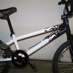 bmx blanc et noir mat 