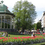 Grünanlage mit Musikpavillon an der Christies gate