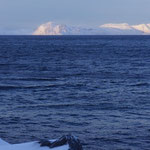 Sicht aus dem Hafen von Hammerfest in früher Morgenstunde