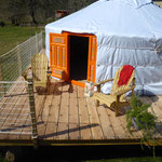 terrace of the cocoon yurt