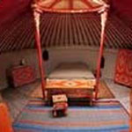 sleeping in a yurt in france