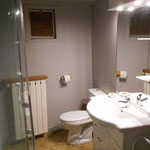 the bathroom