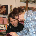 With Jano Xhenseval, painter.