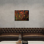 Ohne Titel 304 (60 x 80 x 1,8).Acryl auf Leinwand. Typisch für meinen texturstarken, modernen, farbintensiven Stil. Ideal für große Räume,Wohnbereiche, Entrances und Architekturkonzepte.