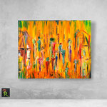Shopping-Life ( 100 x 80 x 3,8).Acryl auf Leinwand. Typisch für meinen texturstarken, modernen, farbintensiven Stil. Ideal für große Räume,Wohnbereiche, Entrances, Business und Architekturkonzepte.