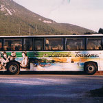 Décoration de bus à l'aérographe